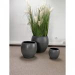 NDT Montreal 2-15DG dark grey set of 3 kerámia növénytartó szett