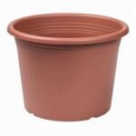 Műanyag henger alakú virágcserép terrakotta színben, 80 cm