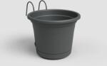 Artevasi VENEZIA WRES BALCONY KIT 20 cm ANTHRACI műanyag növénytartó