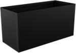  Nívó Lineo virágláda M, Fekete színben 80x35x40 cm