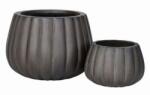  Creastone Pumpkin Bowl L S/2 ant. bro kerámia növénytartó szett