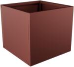  Nívó Cubo virágláda S, Rozsdavörös színben 50x50x45 cm