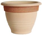 Degrea Campana Graffiata agyag növénytartó szürke 42 cm