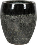 NDT Melbourne 2-04MZ misty black 33 cm kerámia növénytartó