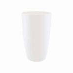 elho Brussels Diamond Round High 22 cm White, műanyag kaspó