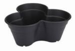elho Green Basics Growset 26 cm Living Black műanyag triplakaspó