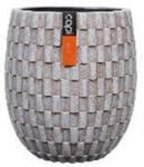 Capi Europe Vase elegant high Wave kaspó 15x17 ivory