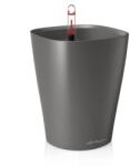 Lechuza DELTINI Table planters 15 cm műanyag növénytartó kivehető belsővel charcoal metallic