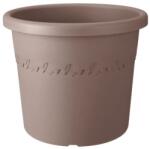 elho mediterran cilindro 30 cm warm taupe műanyag növénytartó
