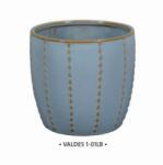 NDT Valdes 1-01LB light blue 16, 5 cm kerámia növénytartó