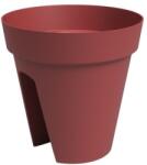 Artevasi Capri Balcony 30 cm Dark Red műanyag növénytartó
