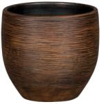 NDT Le Havre 17-01D brown 14 cm kerámia növénytartó