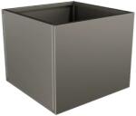  Nívó Cubo virágláda M, Quartzszürke színben 60x60x50 cm