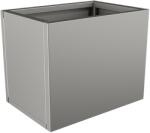  Nívó Lineo virágláda S, Szürkealumínium színben 50x35x40 cm