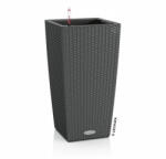 Lechuza Cottage Cubico műanyag kaspó 30 cm granite