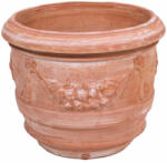 AnticoMestiere Vaso a Barile Festonato agyagcserép 40 cm