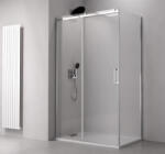 POLYSAN Thron Line Round szögletes zuhanykabin átlátszó üveggel 1000x800 mm, króm profil TL1080-5005 (TL1080-5005)