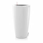 Lechuza RONDO Premium White High Gloss műanyag növénytartó 32 cm