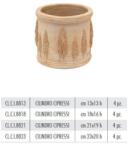 Terrecotte Italiane Cilindro Cipressi 13X13 H. cm agyag növénytartó