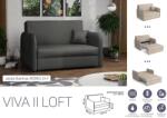 Mindigbútor VIVA LOFT II. előre nyíló rugós kanapé Mono 247 színben - sprintbutor