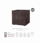 Deroma Cubo Millennium Brownst 39 cm agyag növénytartó