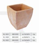Terrecotte Italiane Vaso Liscio 15X15X20 cm agyag növénytartó