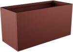 Nívó Lineo virágláda M, Rozsdavörös színben 80x35x40 cm