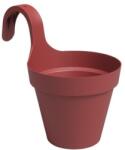 Artevasi Capri Balcony Single 20 cm Dark Red műanyag növénytartó