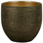 NDT Antilia 1-01AG green/gold 24 cm kerámia növénytartó