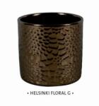NDT Helsinki Floral G gold 13 cm kerámia növénytartó
