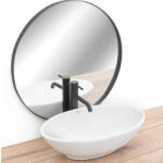 Rea Pamela pultra ültethető kerámia mosdótál 53x33 cm, fényes fehér REA-U4603 (REA-U4603)