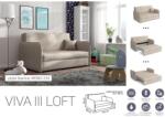 Mindigbútor VIVA LOFT III. előre nyíló rugós kanapé Mono 232 színben - sprintbutor