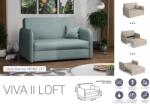 Mindigbútor VIVA LOFT II. előre nyíló rugós kanapé Mono 237 színben - sprintbutor