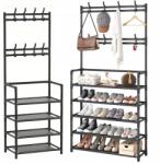 VG Előszobai Ruha és Cipőtartó Állvány, 168 x 60 x 26 cm