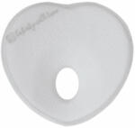 KikkaBoo párna - laposfejűség elleni memóriahabos ergonomikus Airknit szív szürke - babycenter-online