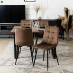 Mebel Elite Barna Bársony Étkezőszék. PERU