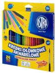 Astra Színes ceruza ASTRA akvarell 24 színű ajándék ecsettel (312110005)