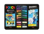POSCA Filc készlet UNI Posca vegyes, MANGA 20db/csomag PC-1M 6db, PC-3M 7db, PC-5M 7db szin