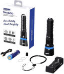 XTAR DH1 1600 SZET búvárlámpa 100m vízálló 1600 lm +Li-ion akku + töltő (XTAR-DH1-1600)