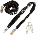 Malatec Biztonsági Kerékpárzár, 2db kulcs, 125 cm