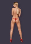 Obsessive Luiza thong red S/M