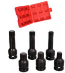 TC Technic Ütvecsavarozó fejek készlete 1/2" (3 rövid, 3 hosszú) M14, M16, M18 TC Technic SS06