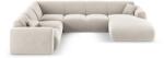 Cosmopolitan Design Coltar in forma de U Nolio cu tapiterie din catifea (COS_UL_184_F1_NOLIO1)