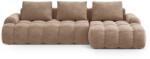 Cosmopolitan Design Coltar extensibil Linz cu tapiterie din catifea (COS_RCF_120_F1_LINZ2) Canapea