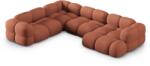 Cosmopolitan Design Coltar in forma de U Loretto cu tapiterie din tesatura structurala (COS_UL_193_F1_LORETTO3)
