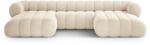 Cosmopolitan Design Coltar in forma de U Koge cu tapiterie din catifea (COS_U_120_F1_KOGE1)