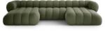 Cosmopolitan Design Coltar in forma de U Koge cu tapiterie din tesatura structurala (COS_U_214_F1_KOGE4)