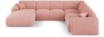Cosmopolitan Design Coltar in forma de U Nolio cu tapiterie din tesatura structurala (COS_UR_140_F1_NOLIO4)
