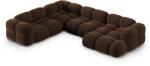Cosmopolitan Design Coltar in forma de U Loretto cu tapiterie din catifea (COS_UL_120_F1_LORETTO3)