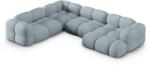 Cosmopolitan Design Coltar in forma de U Loretto cu tapiterie din tesatura structurala (COS_UL_193_F1_LORETTO4)